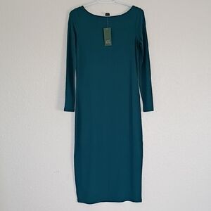 Wild Fable Teal Long Sleeve Dress